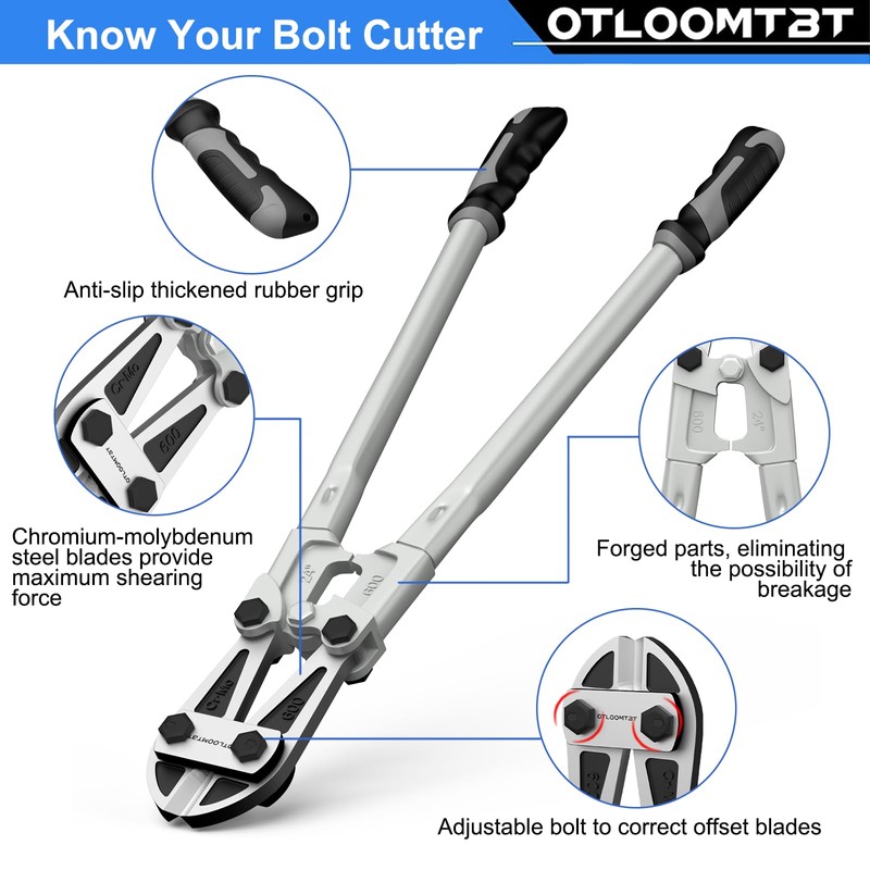 OTLOOMTBT 24 In Heavy Duty Bolt Cutter - Industrial Chromium