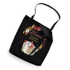 Blessed Beyond Measure Autumn Fall White Pumpkin Wreath Tote Bag