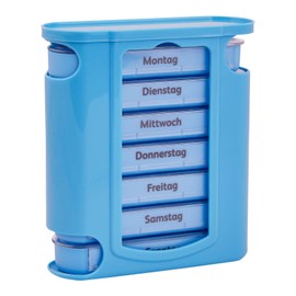 WELLGRO 7-Day Pill Box 4 Compartments per Day 11 Colours to Choose From