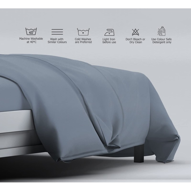 MistyMorning Plain Duvet Cover sets, Soft & Premium quality Bedding