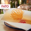 Fato, Trockene Papierservietten, Airlaid, Textileffekt, Packung mit 50 Servietten, Format