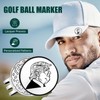BAIRBRE Funny Golf Ball Marker with Magnetic Hat Clip,Alignment Ball