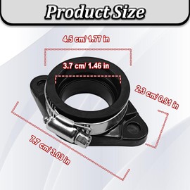 Icyhaws Carburetor Intake Manifold Boot, Compatible with Honda Rancher 350 Foreman 400 450 TRX350 TE TM FE FM TRX400 TRX450, Replaces# 16211-HM7-003 16210-HN5-671