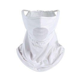 Swan Love Golf Mask, Face Cover, Sunscreen, UV Protection, Dustproof, Face and Neck Protection, Sun Protection, Neck Cover, Breathable, Quick Drying, Face Mask, One Size Fits Most, Unisex, white01