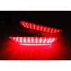 2x Red Lens Rear Bumper Reflector LED Fog Tail Stop