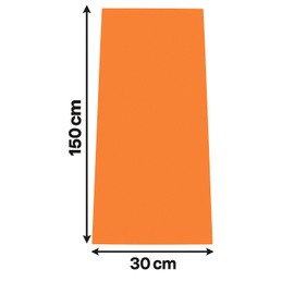 Brandsseller Antirutschmatte 150x30 cm – rutschfeste Matte für Auto, Kofferraum, Küche & Haushalt – Zuschneidbar, PVC & Polyester, vielseitige Unterlage, rutschhemmend & pflegeleicht 6er Set Orange