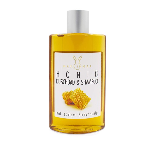 HASLINGER No. 2202 Honey Shampoo and Shower Bath with Bee Honey 200 ml Luxury Cosmetics