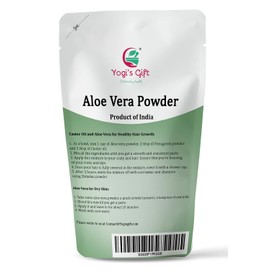 Aloe Vera Powder 8 oz | Moisturizing Face Mask Ingredient For Dry Skin | Hair Mask Ingredient for Hair Growth | Made from Pure & Cultivated Aloevera | by Yogi’s Gift®