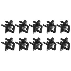 MECCANIXITY 10 Pack Outlet Covers Proofing, Plug Covers Easy Installation Electric Plug Protectors Safety Socket Cover Plugs Protector Black