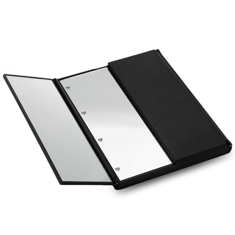 LED Trifold Makeup Mirror 360 Degree Tri Fold Led Illuminated