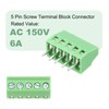 sourcing map 30PCS 5-Pin PCB Mount Screw Terminal Block Connectors