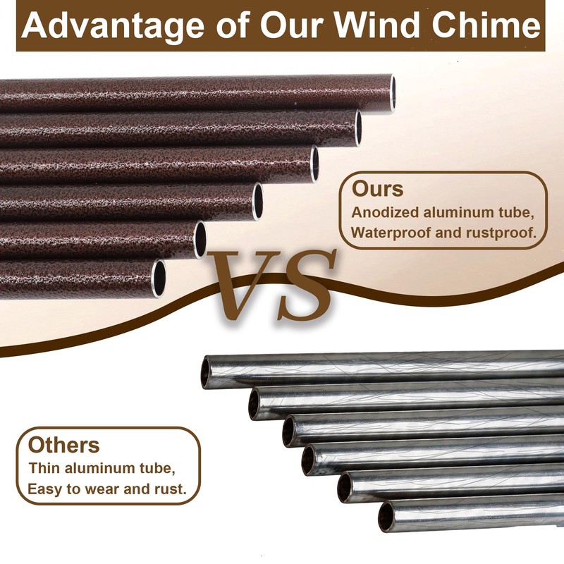 Memorial Wind Chimes for Outside, Sympathy Gift for Loss of