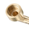 sourcing map Brass Hose Barb Fitting Elbow, 12mm Barbed x