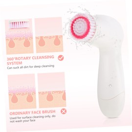 FOMIYES Facial Cleansing Brush Set Deep Pore Cleaning Face Scrubber Face Exfoliator (rosy)