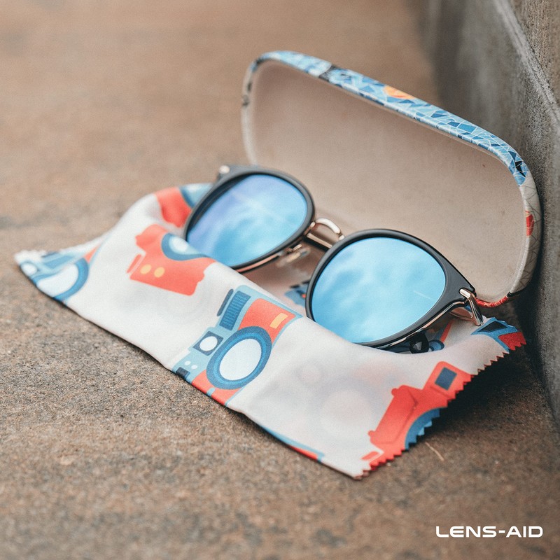 Lens-Aid Microfibre Cleaning Cloth in Stylish Design: for Camera, Lens,