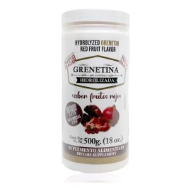 Grenetina Hidrolizada Sabor Frutos Rojos 100% Natural 500 Gr