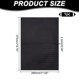 HOBBIESAY 2.2mm Thick Shoe Rubber Sole 28x37.5cm Non-Slip Heel Repair Pads Black Shoes Bottom Repairing Material Resistant Sole Sheet for Women Men Shoes