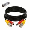 FITE ON 25ft Black BNC Video Power Wire Cord Compatible