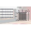 ERA 150 x 150 mm Adjustable Ventilation Grille, White, Plastic,