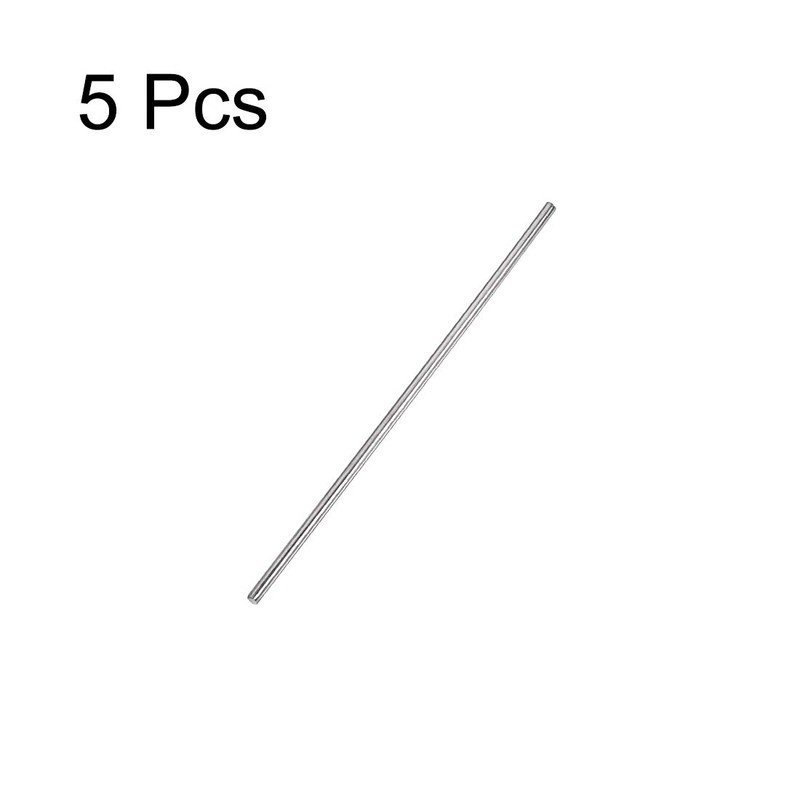 sourcing map 2.5mm x 100mm 304 Stainless Steel Solid Round