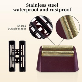 Professional 5-Star Series Finale Shaver Replacement Foil & Shaving Bar Assembly Compatible with Wahl Shaver Models 7031-100,7043-100 Ultra Close Shaving Replacement Cartridges, Gold