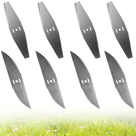 XYTAHDM 8 Stücke Rasentrimmer Klinge, Ersatzklinge Metall Klinge, Rasentrimmer Zubehör Metallmesser Set, Rasentrimmer Metall Klinge, für Rasenschneiden Rasenpflege Auffahrt und Garten