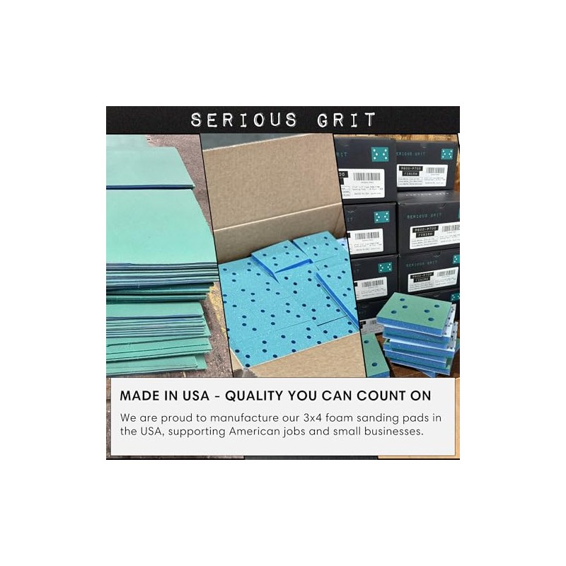 Serious Grit - 3" x 5" (80x133mm) Foam Sanding Pads