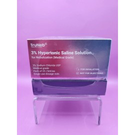 Truneb Saline Solution Congestion Relief 25Ct Single Vials 5ml Each Exp 08/27