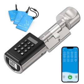 WELOCK Zahlencode PCB51 Passwort Elektronischer Türschloss Haustür, RFID-Karte Transponder, Bluetooth WIFI Arbeiten APP IP65 Für 30-70mm Tür