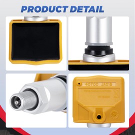 EVERESTWAY TPMS Tire Pressure Monitoring System Sensor 40700-JA01B 407001AA0B 40700JA01C Compatible with 2006-2012 Nissan Altima Versa Quest Pathfinder GT-R Infiniti M35 M45 315MHZ 4PCS(Yellow)