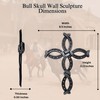 BestGiftEver Rustic Wall Cross with Horseshoe Western Design - Spiritual