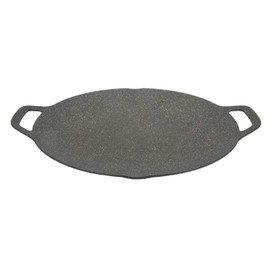 Korean BBQ Pan, Korean Barbecue Grill Pan Round BBQ Grill Pan Korean 6-Layer Coating Curved Shape for BBQ Parties