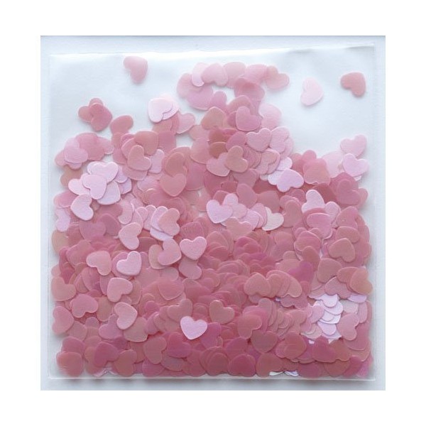 Pika Ace Nail Powder, Heart Pastel #166, Pink, 0.02 oz (0.5 g), Art Material