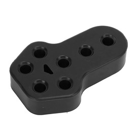 Enwye Car Rubber Exhaust Hanger,Silencer Rubber Insulator Holder Universal 7 Holes 12 mm Diameter (Black)