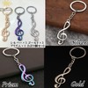 S.fields.inc Music Note Keychain, Key Ring, Treble Clef, 3 Colors,