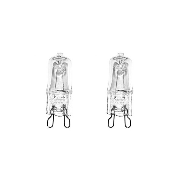 Anyray (2)-Bulbs Compatible Replacement Halogen bulbs for 318946500 Range Oven 25W