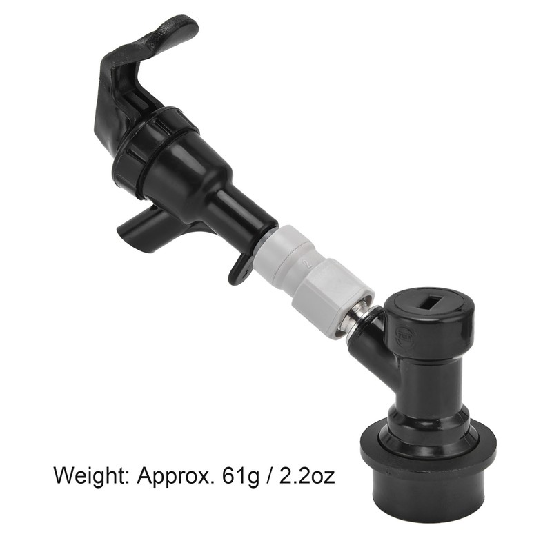 Beer Dispenser Plastic Black Portable Beer Tap Faucet for Outdoor
