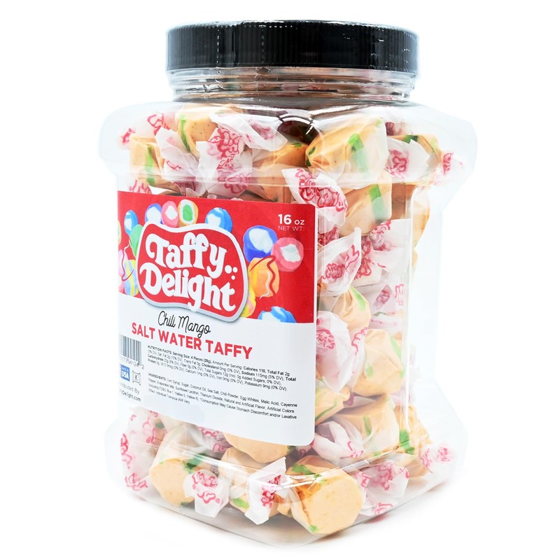 Taffy Delight Salt Water Taffy (16oz, Chili Mango)