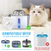 16 Pack Cat Water Fountain Replacement Filters, 8 Pcs Cats