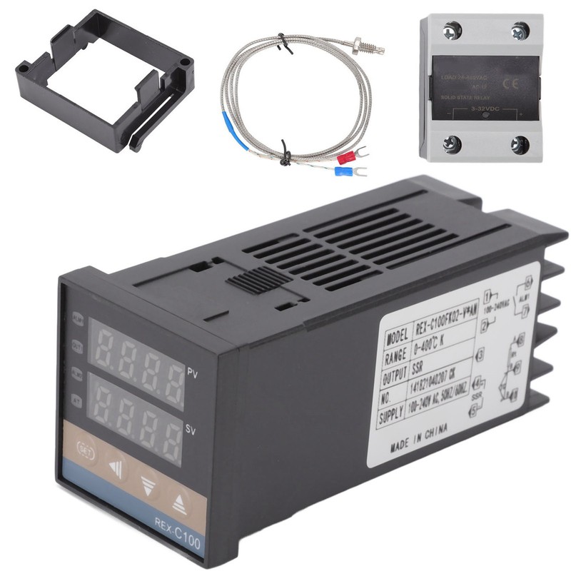 PID Thermostat Temperature Controller Set 0‑400℃ Chicken House Temperature Controller