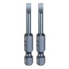 sourcing map 2pcs SL4 Magnetic Slotted Screwdriver Bits 4mm S2