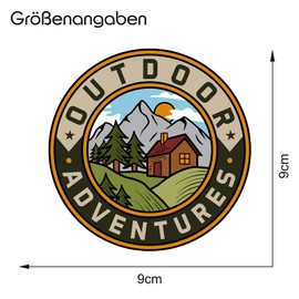 Nature Sticker Outdoor Adventure Hiking Mountaineering Camping Sticker for Guitar Laptop Car Bicycle Water Bottle Weatherproof R181 (13 Outdoor Adventures)