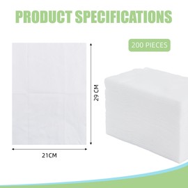 Chovbe 200 Pcs Dry Sweeping Cloths Pads, Compatible with Flash Speed Mop Refill Wipes Disposable Duster Refills Floor Wipes Duster Refills for Floor Wood Tile Mopping and Cleaning