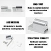 Toilet Seat Hinges Replacement Set, Metal Alloy, Soft Close, Universal