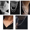 stino 8PCs Stainless Steel Chain Necklace Set for Men Women,