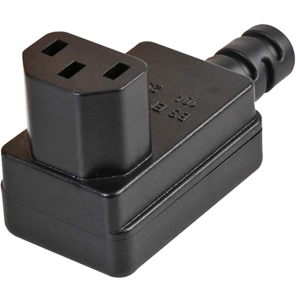 1STec IEC 250V 10A C13 Electric 90 Degree Socket Screw