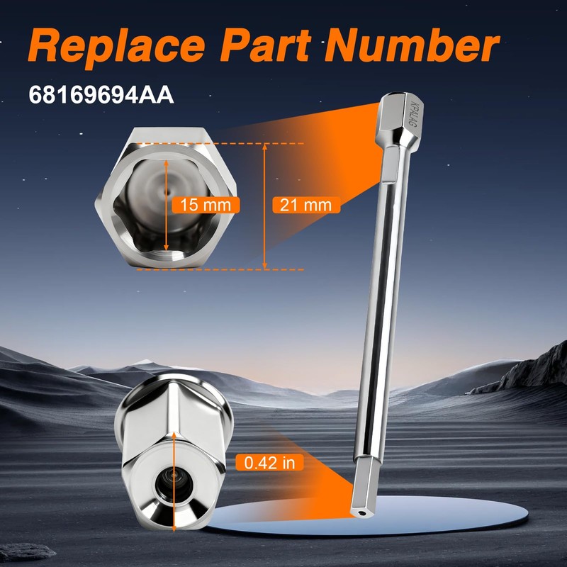 KPALAG Stainless Steel Spare Tire Release Bar Spare Tire Release