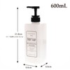 Living Dispenser Pump Bottle, Square, For Body Soap, White, 20.3