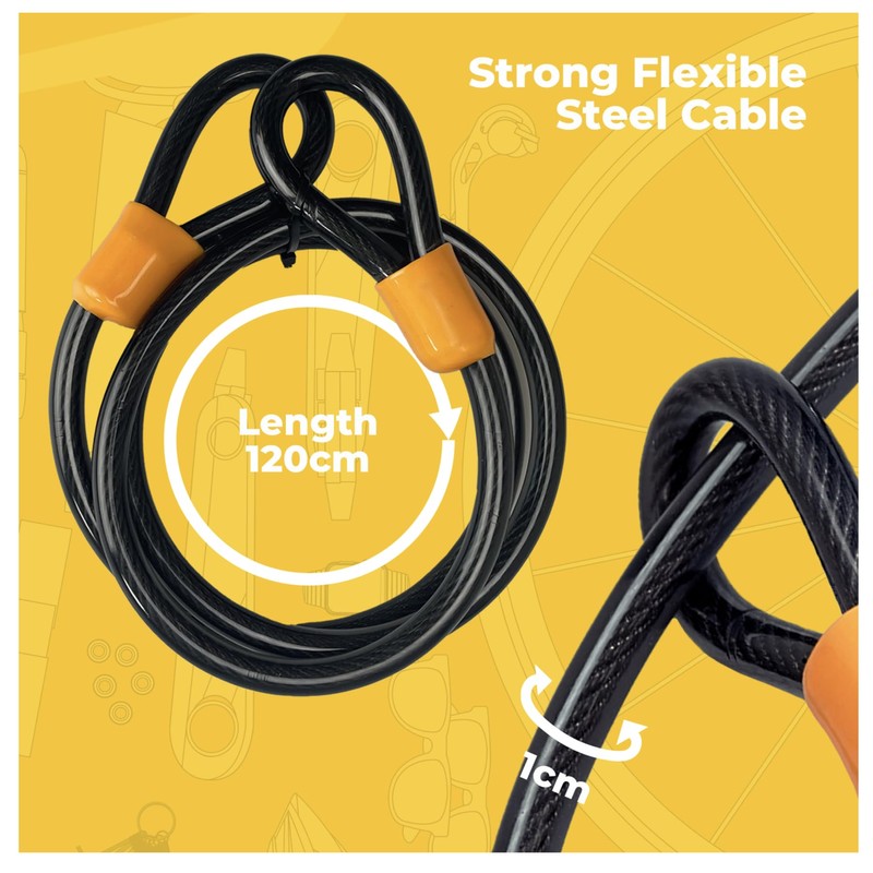 Bycycle Combination U Lock - 5 Digit