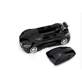 KLEIN Design FTD-MS127 Wireless Mouse, Sports Car Design, 2.4 GHz Connection via Nano USB Receiver, Optical Sensor, for Left and Right Handed Users, Blue